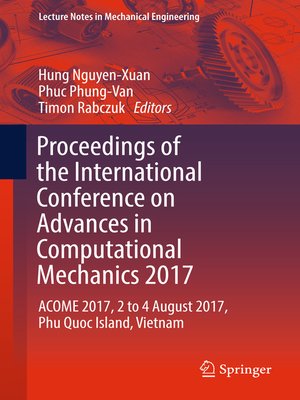 cover image of Proceedings of the International Conference on Advances in Computational Mechanics 2017